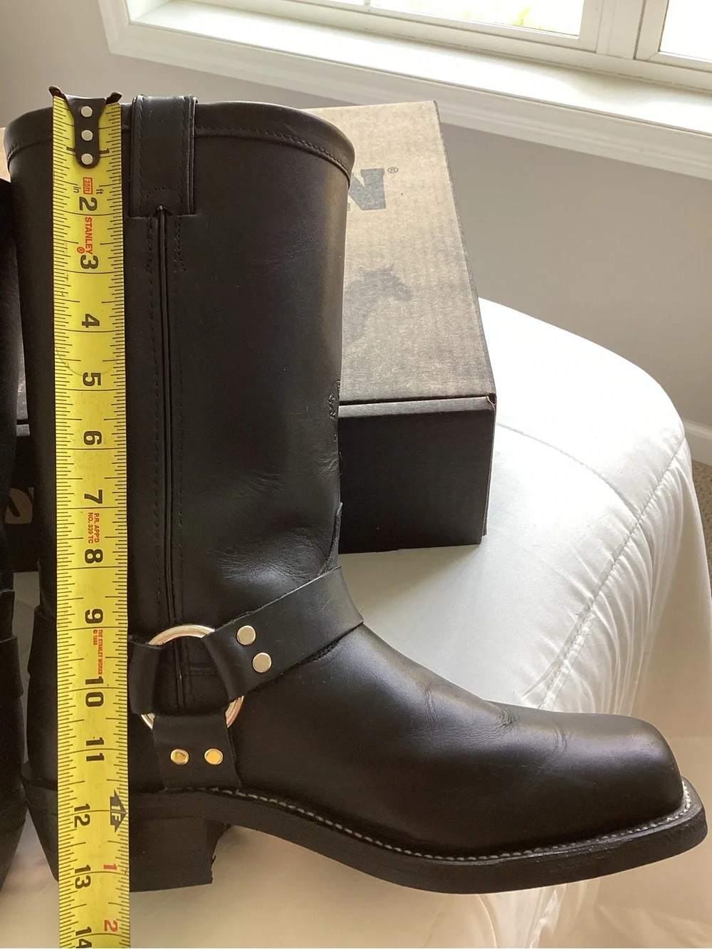 Chippewa 10.5D Model #27868 Black Leather Harness Motorcycle Boots